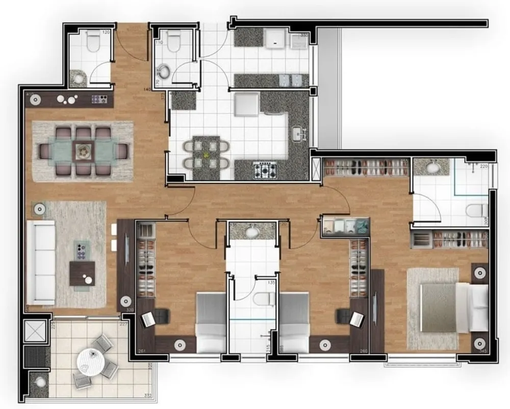 Apartamento, 3 quartos, 123 m² - Foto 8