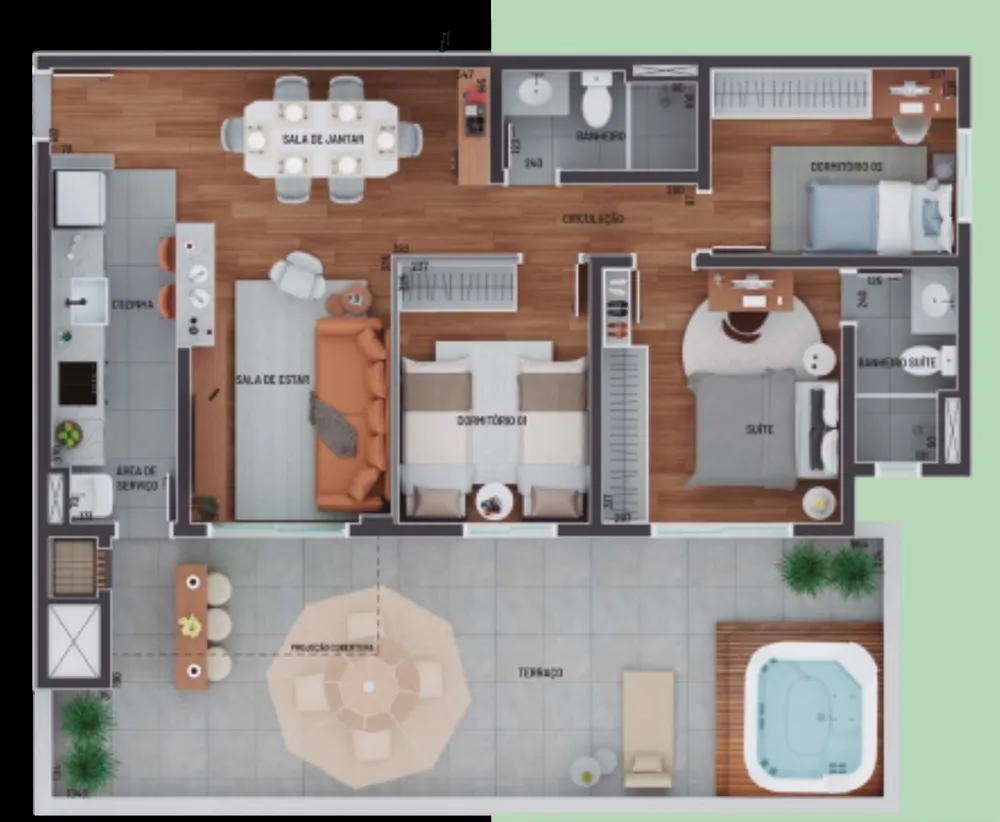 Apartamento, 3 quartos, 73 m² - Foto 7