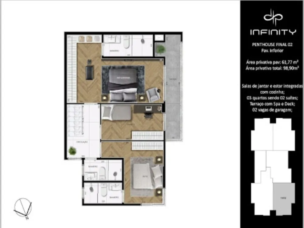 Apartamento, 3 quartos, 56 m² - Foto 8