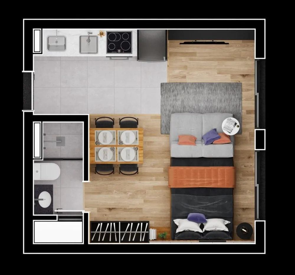 Apartamento, 1 quarto, 26 m² - Foto 6