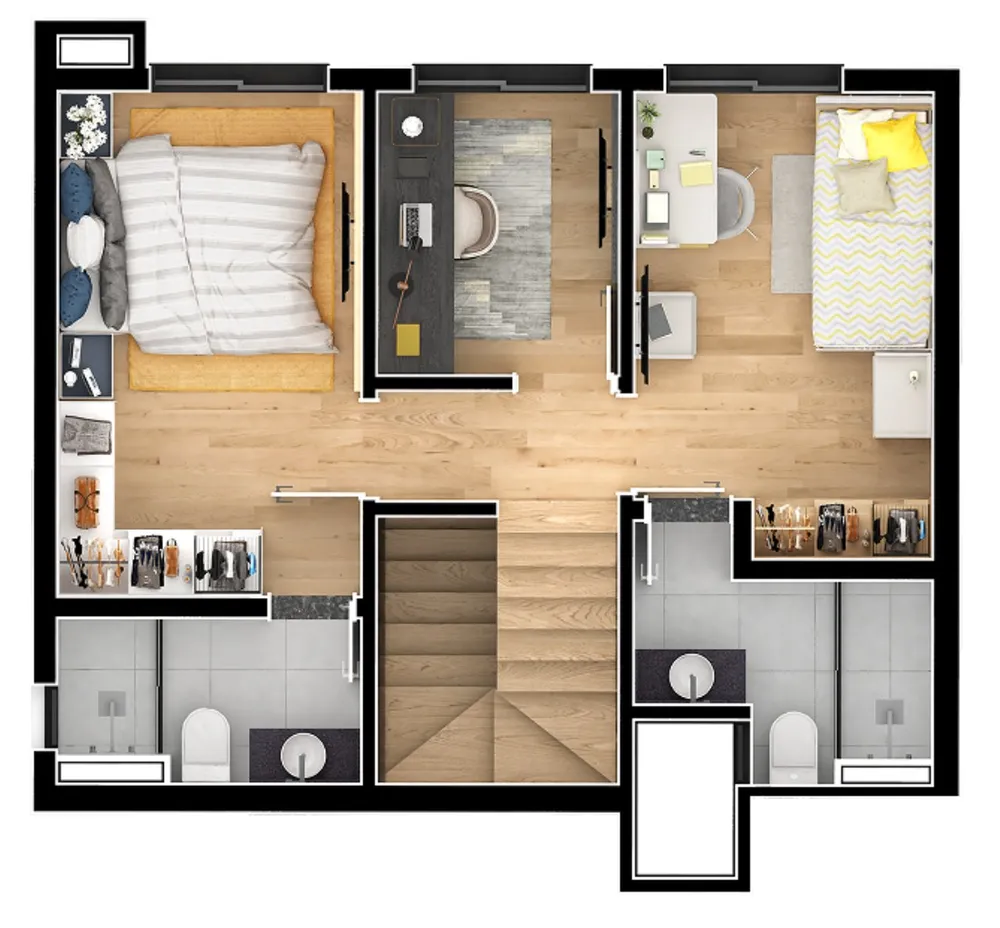 Apartamento, 3 quartos, 68 m² - Foto 2