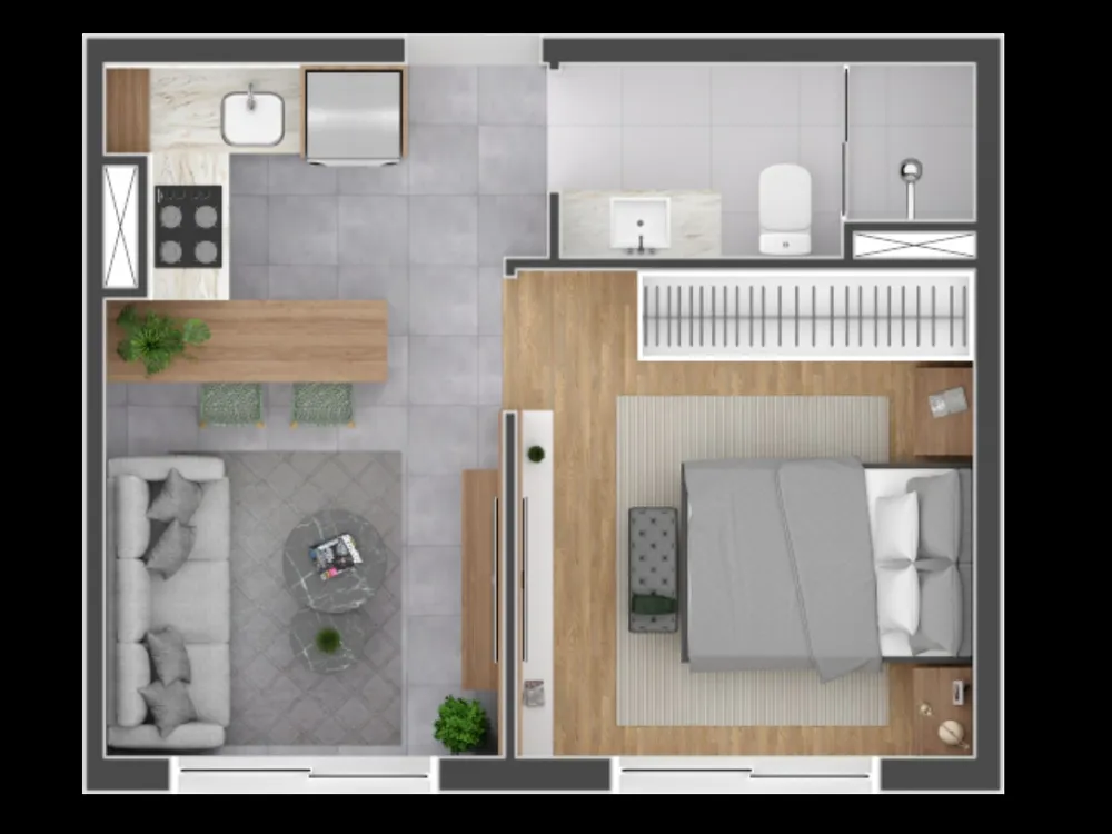 Apartamento, 1 quarto, 48 m² - Foto 6