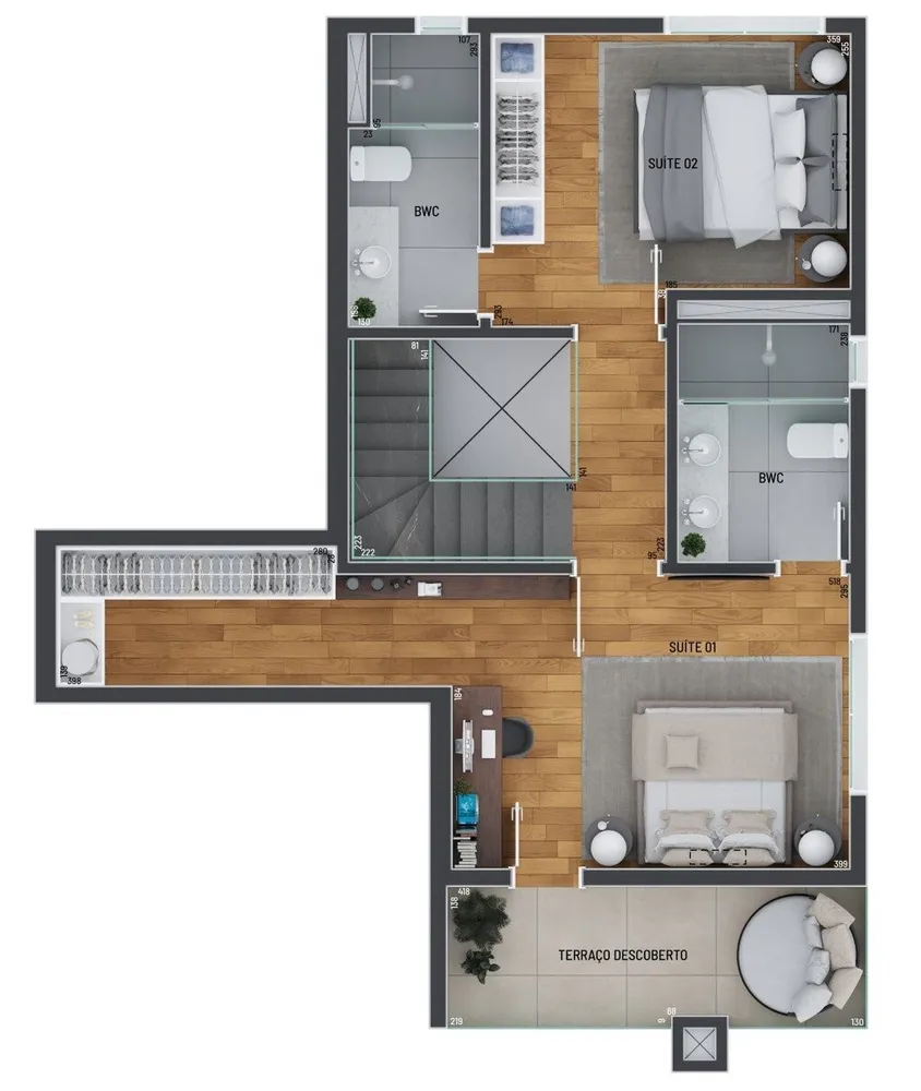 Cobertura, 2 quartos, 133 m² - Foto 7