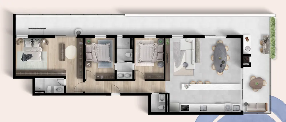 Apartamento, 2 quartos, 55 m² - Foto 14