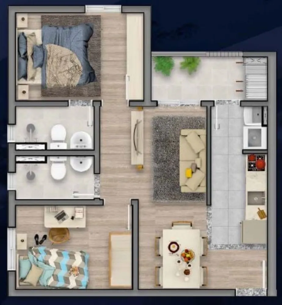 Apartamento, 2 quartos, 52 m² - Foto 16