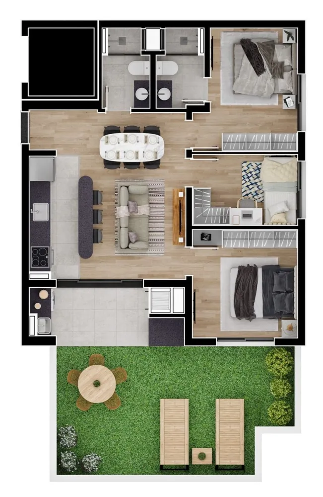 Cobertura, 3 quartos, 110 m² - Foto 12