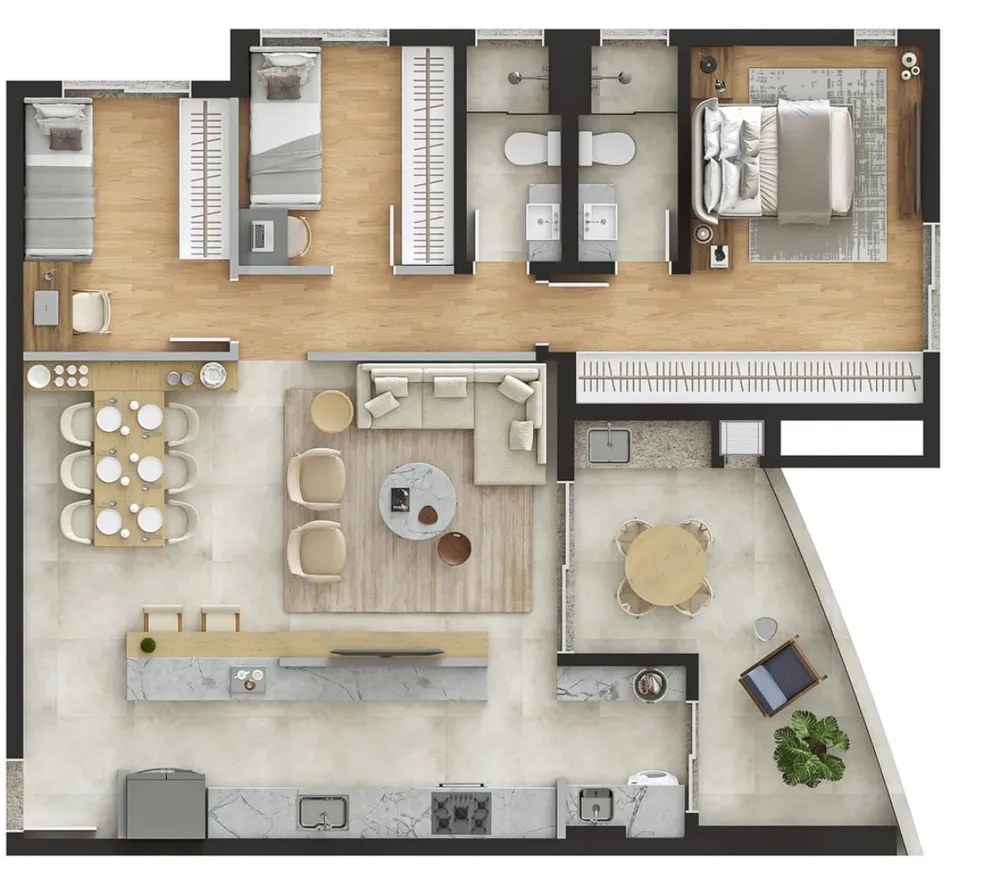 Cobertura, 3 quartos, 110 m² - Foto 1