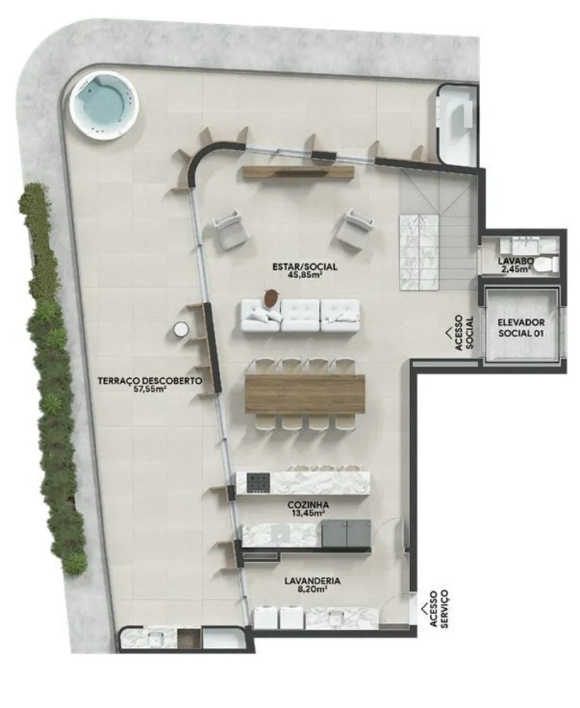 Apartamento, 3 quartos, 187 m² - Foto 5