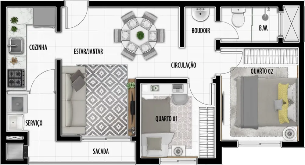 Apartamento, 2 quartos, 47 m² - Foto 16
