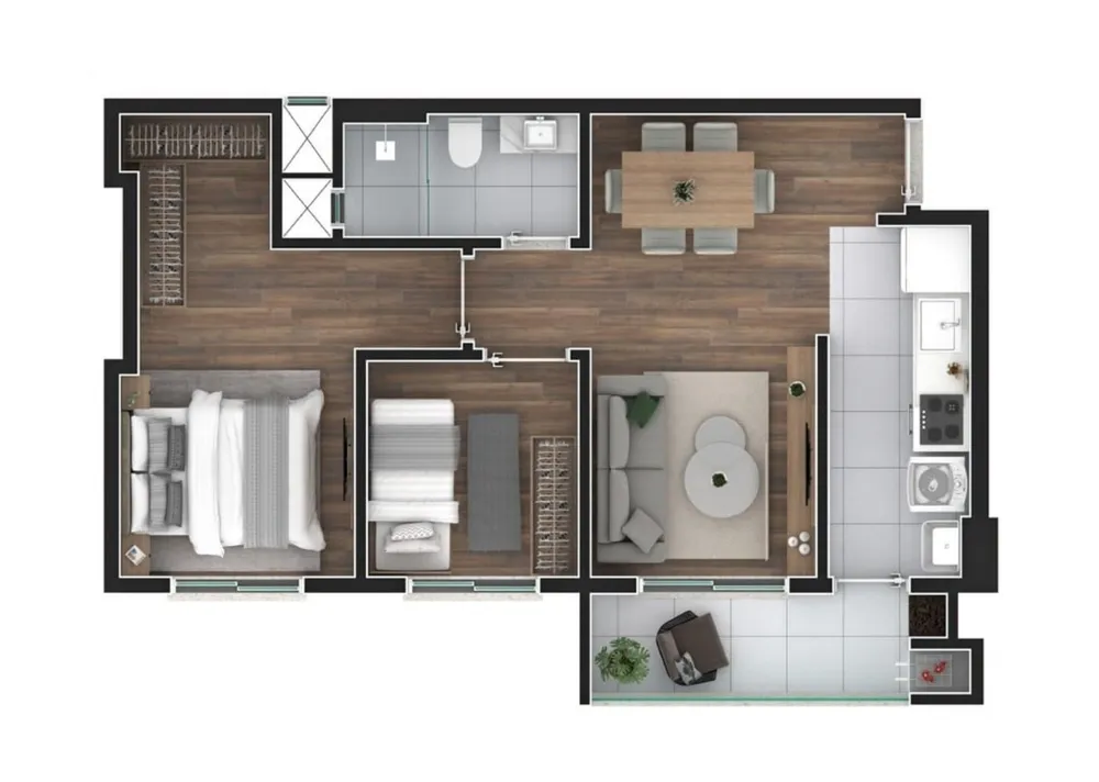 Cobertura, 2 quartos, 107 m² - Foto 10