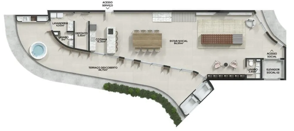 Cobertura, 3 quartos, 229 m² - Foto 12