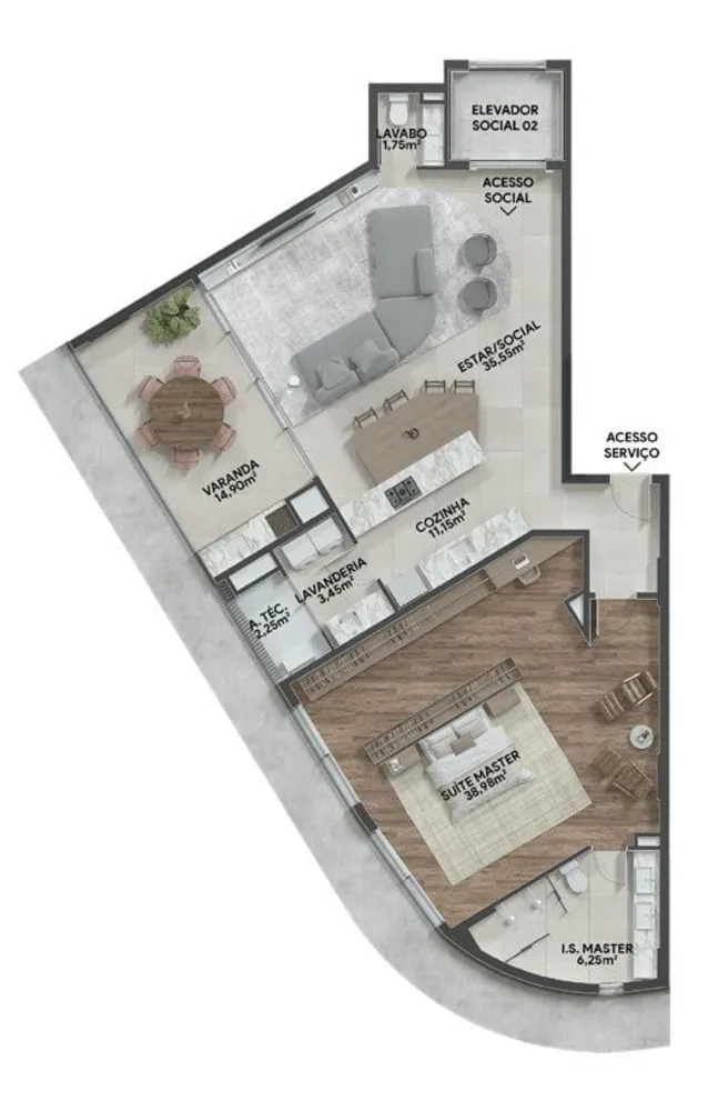 Cobertura, 3 quartos, 229 m² - Foto 8