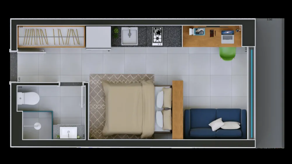 Apartamento, 2 quartos, 62 m² - Foto 2