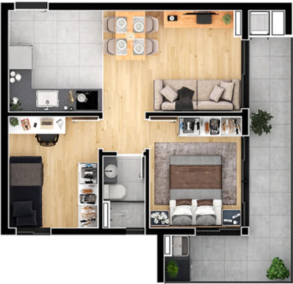 Apartamento, 3 quartos, 74 m² - Foto 8