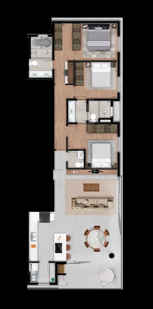 Apartamento, 3 quartos, 258 m² - Foto 4