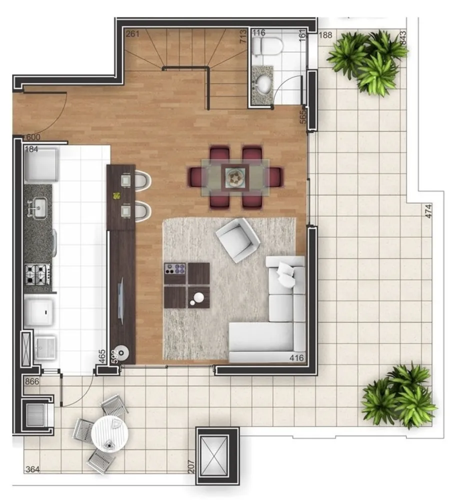Cobertura, 3 quartos, 108 m² - Foto 8