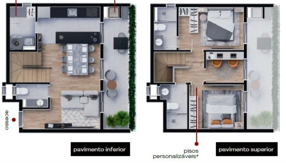 Apartamento, 2 quartos, 57 m² - Foto 3