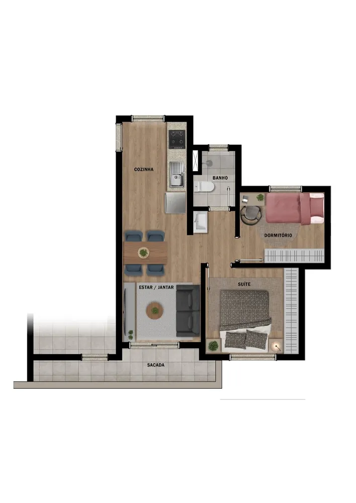 Apartamento, 2 quartos, 39 m² - Foto 8