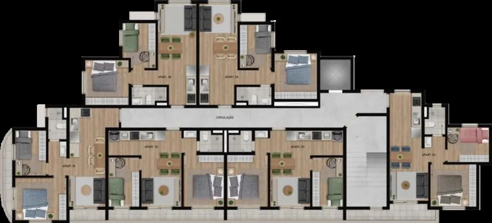 Apartamento, 2 quartos, 39 m² - Foto 2