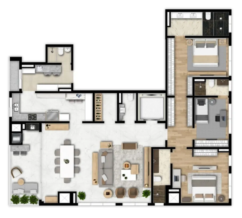 Apartamento, 3 quartos, 315 m² - Foto 11