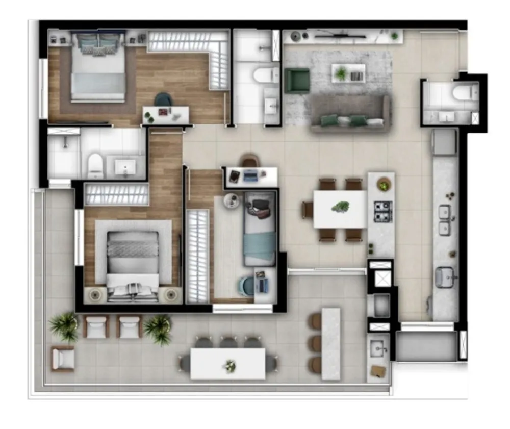 Apartamento, 3 quartos, 94 m² - Foto 12
