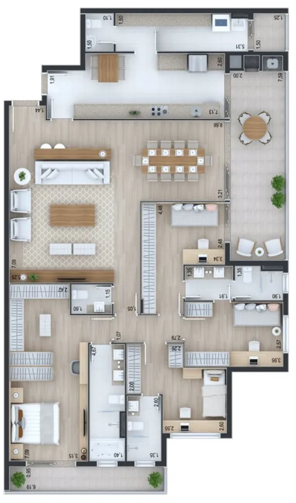 Cobertura, 3 quartos, 366 m² - Foto 9