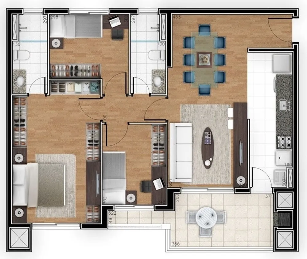 Apartamento, 3 quartos, 94 m² - Foto 7