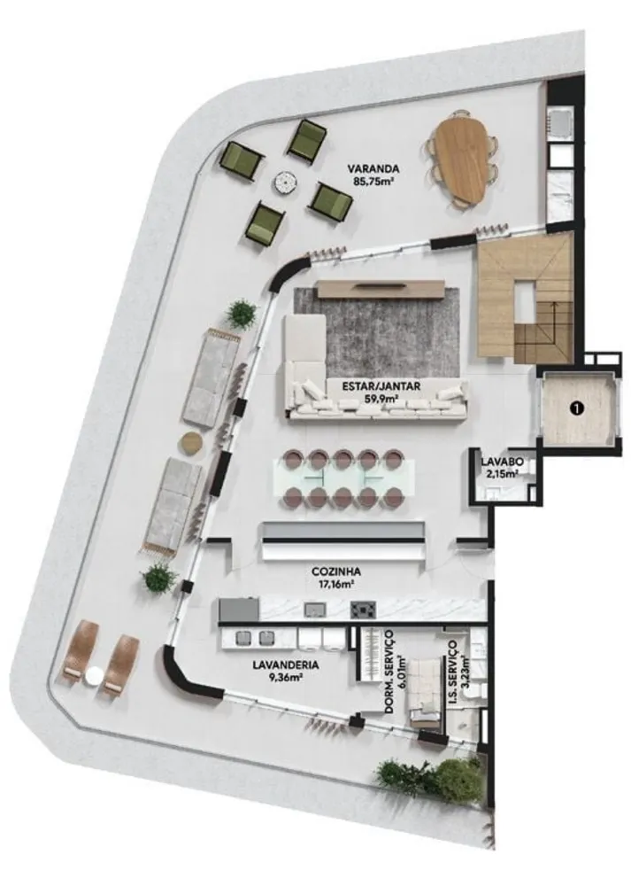 Apartamento, 3 quartos, 201 m² - Foto 12