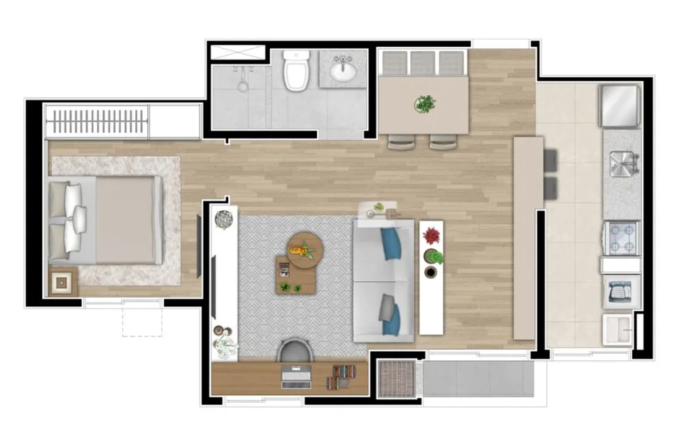 Apartamento, 2 quartos, 44 m² - Foto 14