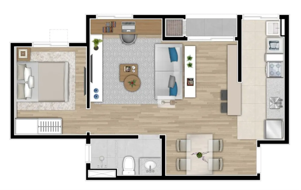 Apartamento, 2 quartos, 44 m² - Foto 16