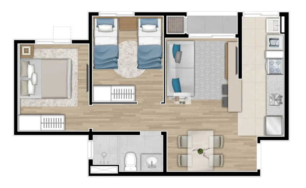 Apartamento, 2 quartos, 44 m² - Foto 15