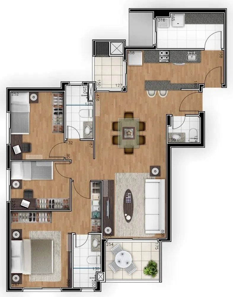 Apartamento, 3 quartos, 98 m² - Foto 9