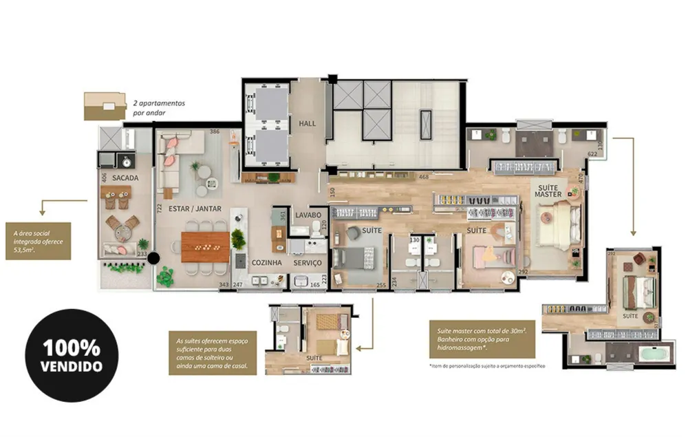 Apartamento, 3 quartos, 226 m² - Foto 11