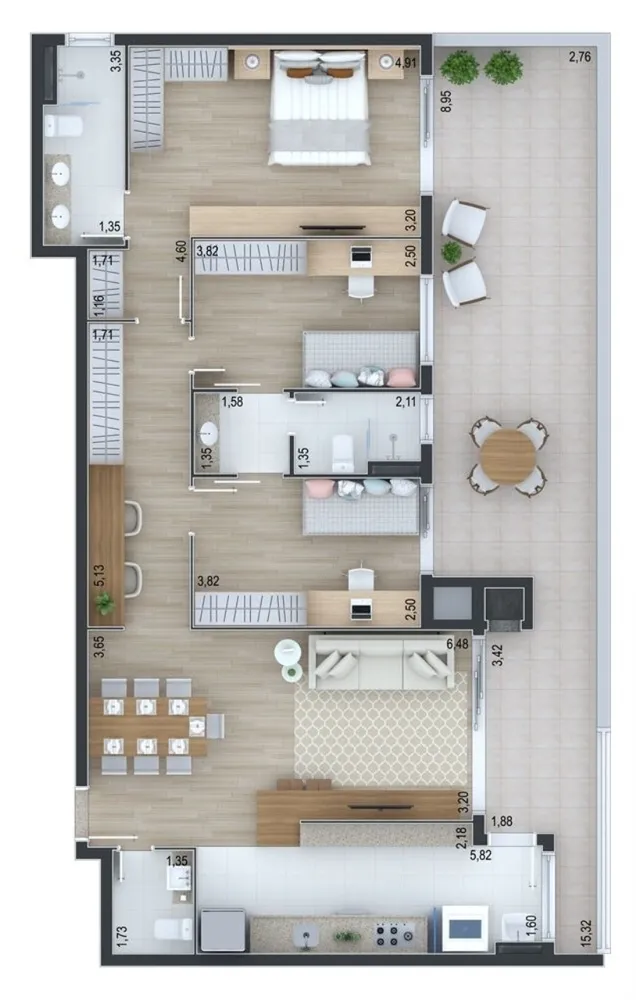 Apartamento, 2 quartos, 162 m² - Foto 12