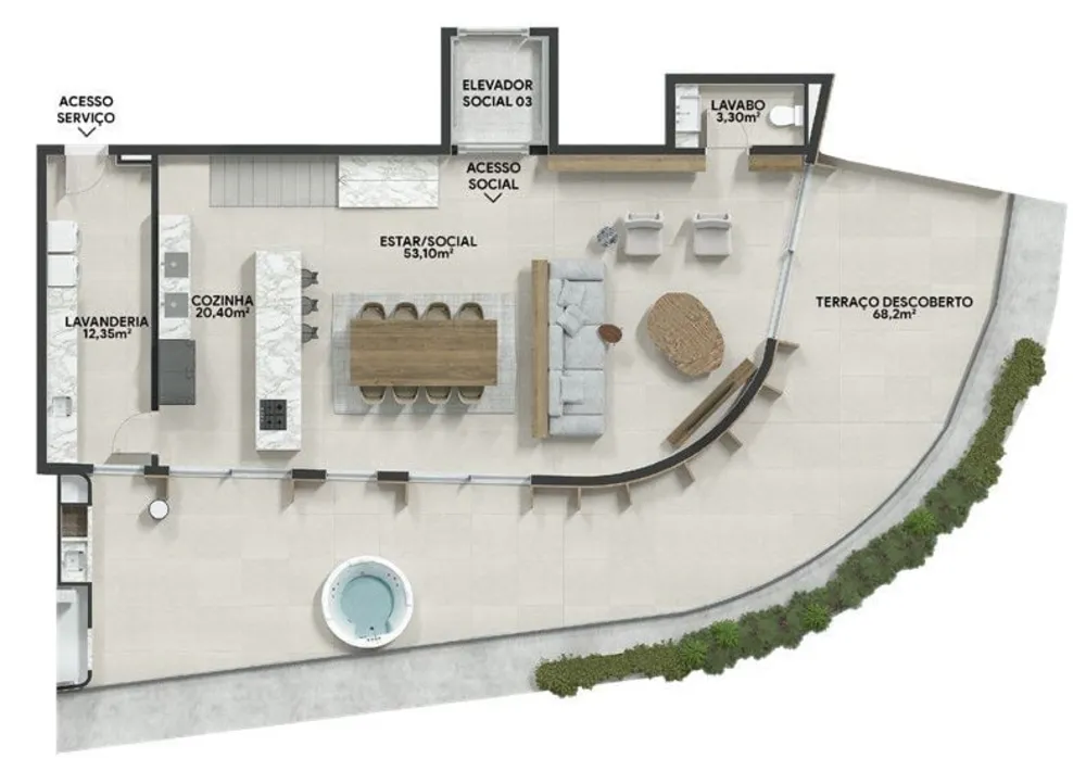 Apartamento, 3 quartos, 140 m² - Foto 6