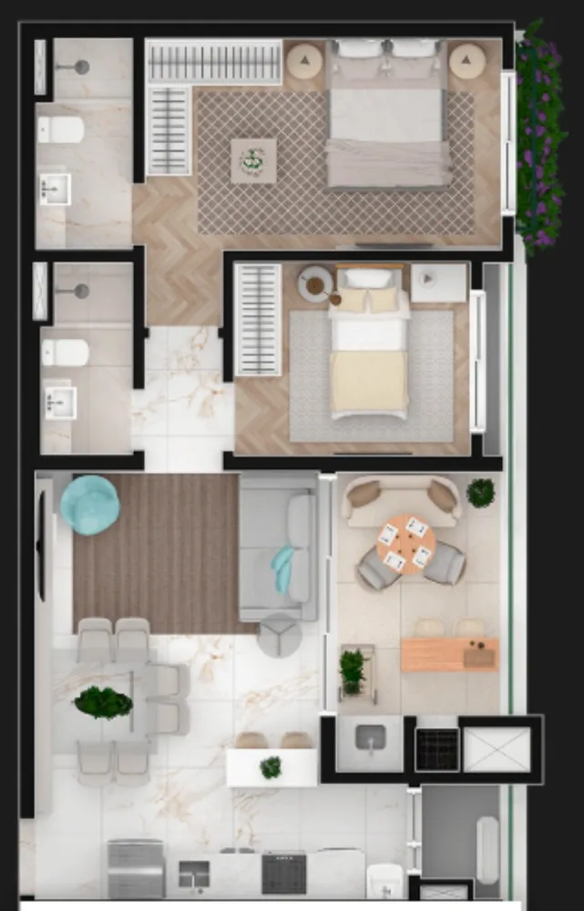 Cobertura, 2 quartos, 196 m² - Foto 9