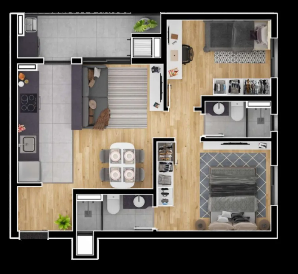 Apartamento, 2 quartos, 54 m² - Foto 11