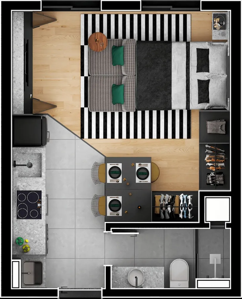 Apartamento, 2 quartos, 46 m² - Foto 9