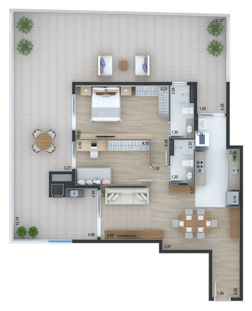 Apartamento, 2 quartos, 90 m² - Foto 12