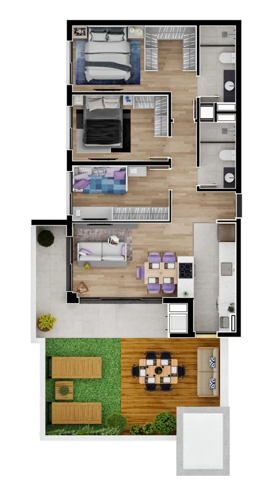 Apartamento, 3 quartos, 65 m² - Foto 12