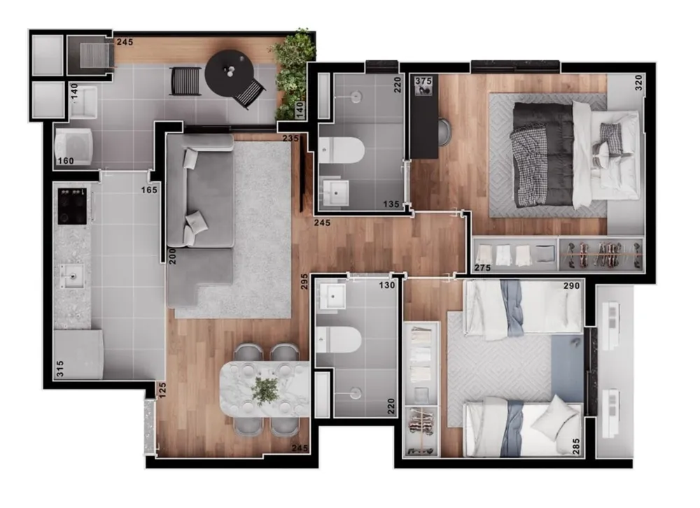 Apartamento, 1 quarto, 68 m² - Foto 8