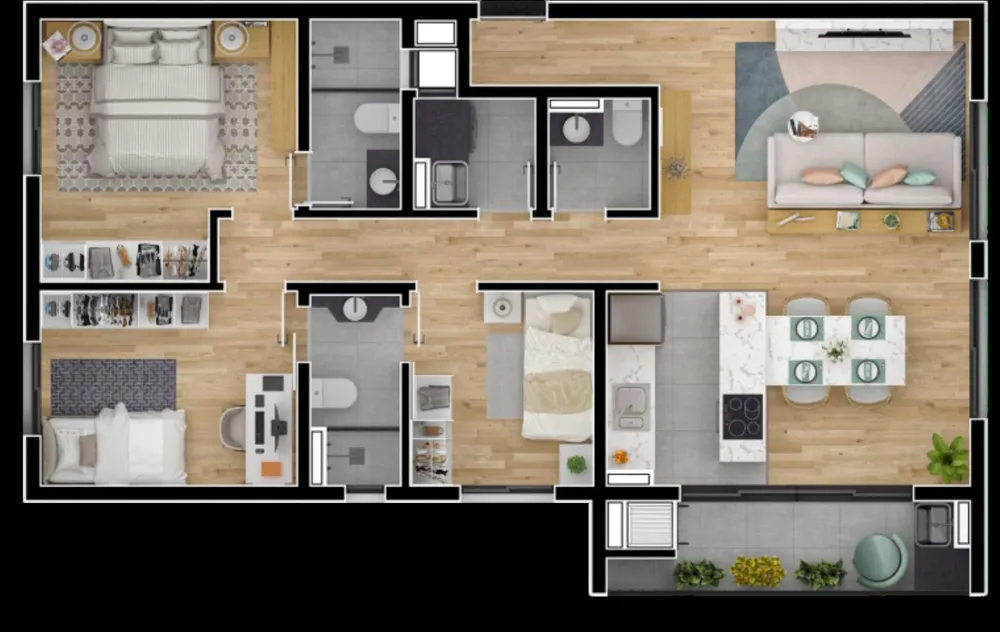 Apartamento, 3 quartos, 84 m² - Foto 8