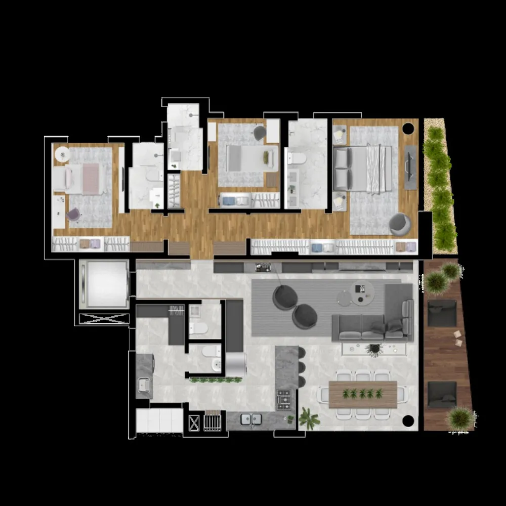 Apartamento, 3 quartos, 152 m² - Foto 12