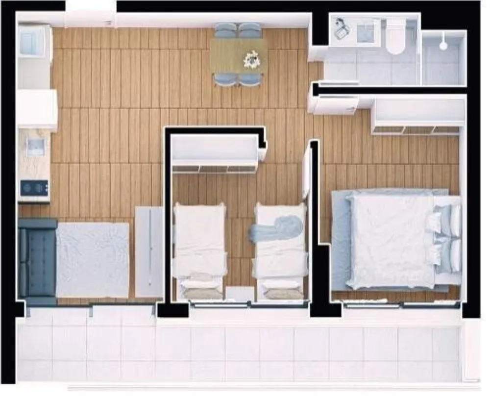 Apartamento, 1 quarto, 43 m² - Foto 8