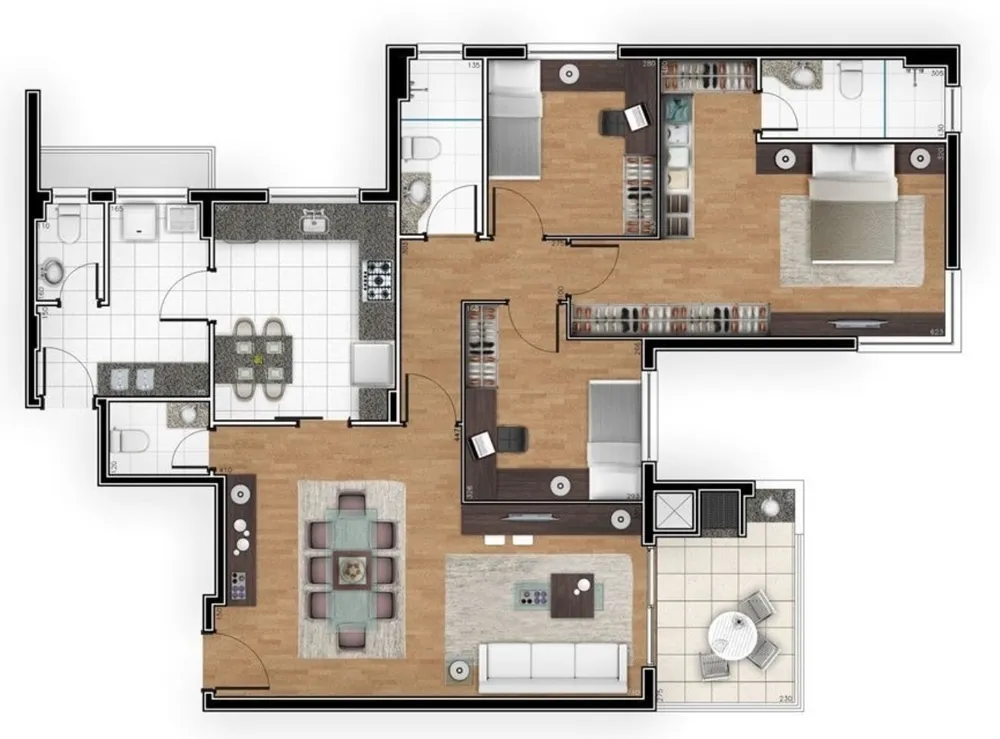 Apartamento, 3 quartos, 119 m² - Foto 6