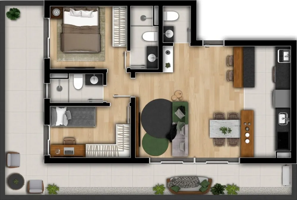Apartamento, 2 quartos, 61 m² - Foto 11