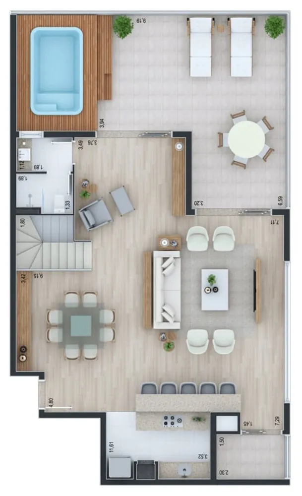 Cobertura, 3 quartos, 312 m² - Foto 7