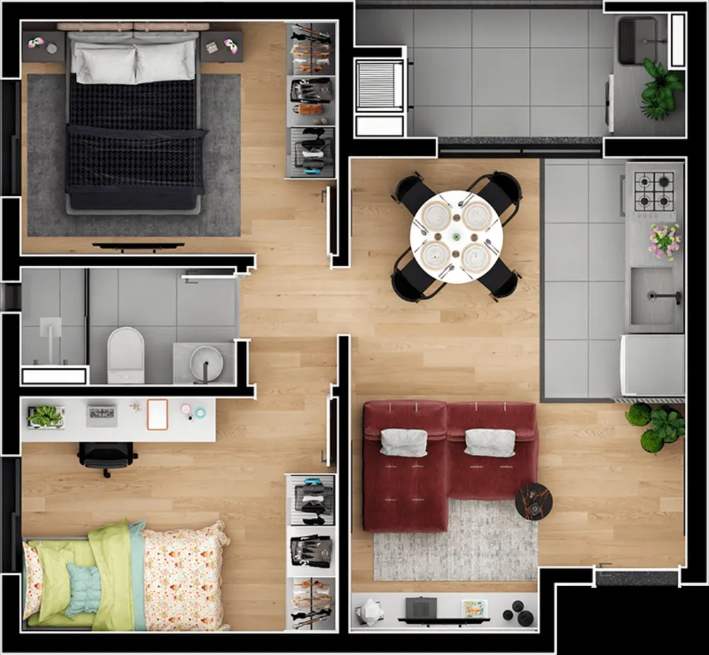 Apartamento, 2 quartos, 55 m² - Foto 11