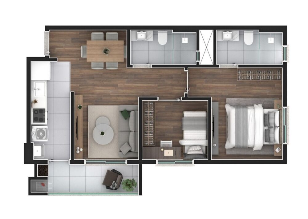 Cobertura, 2 quartos, 107 m² - Foto 30