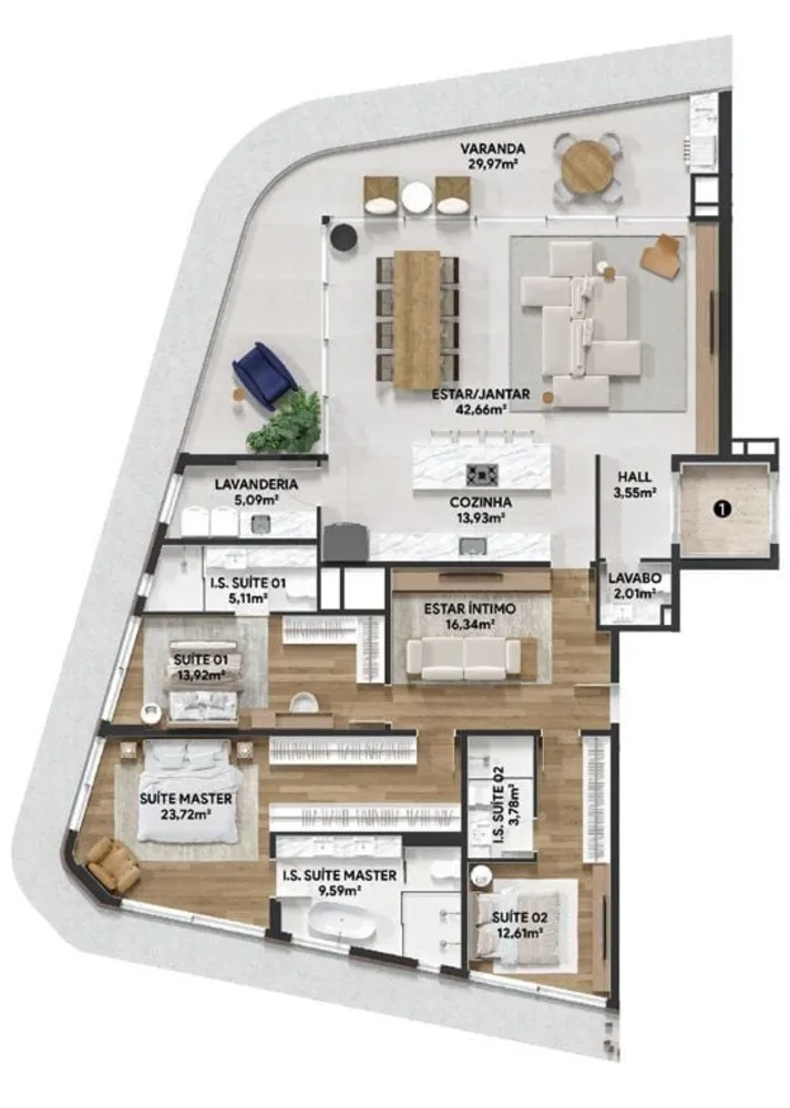 Cobertura, 3 quartos, 322 m² - Foto 7